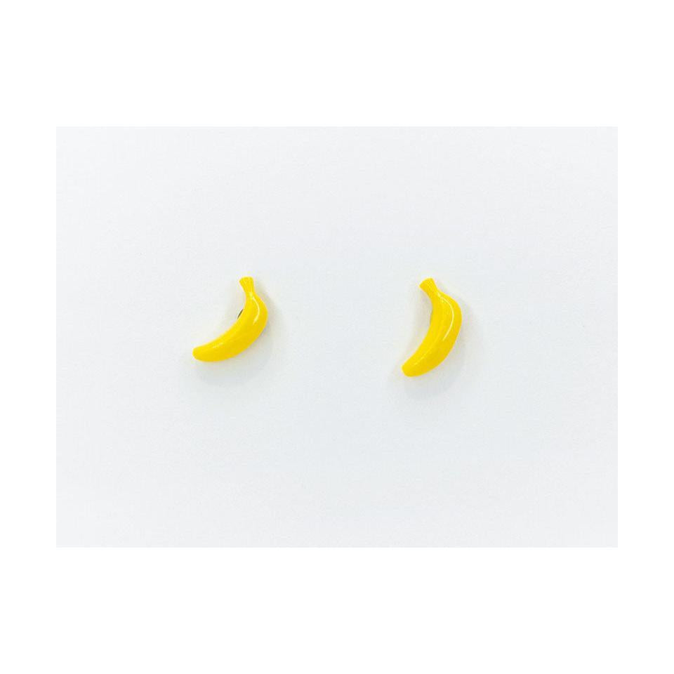 Boucles D'Oreilles En Porcelaine Banane - La Petite Epicerie