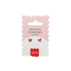 Boucles D'Oreilles En Porcelaine Coeur - La Petite Epicerie