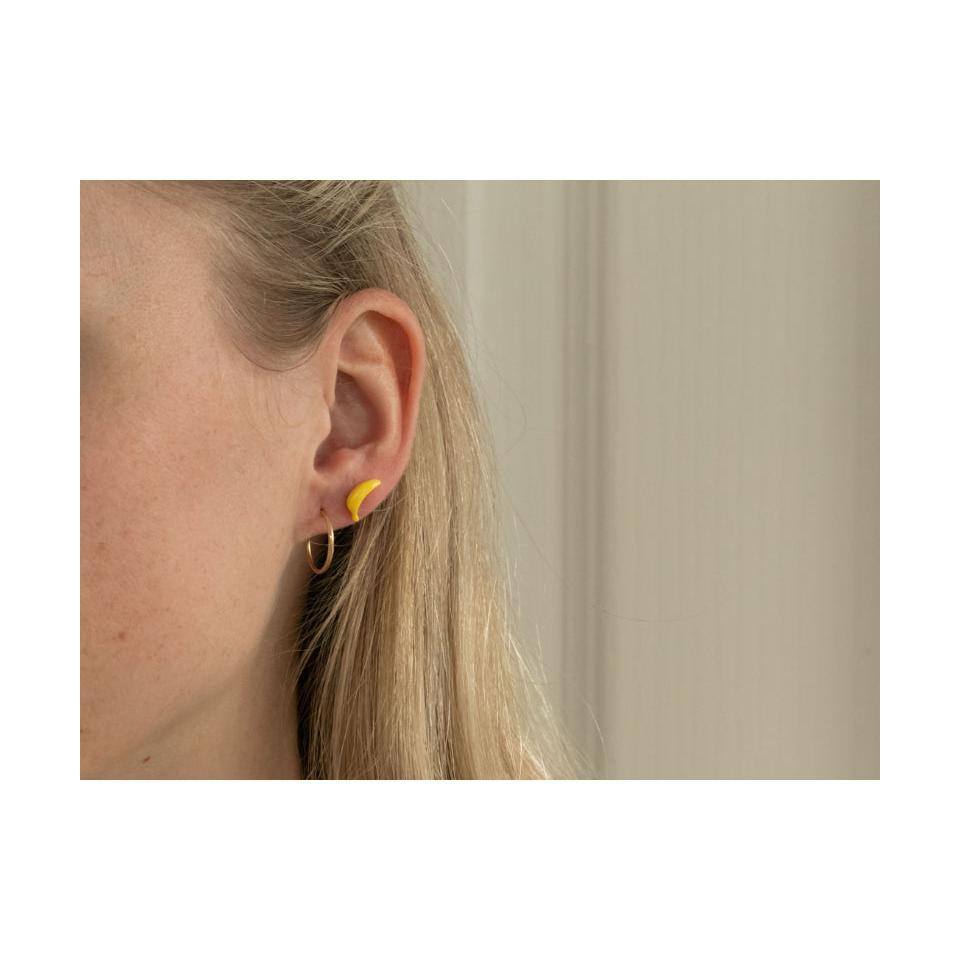 Boucles D'Oreilles En Porcelaine Banane - La Petite Epicerie