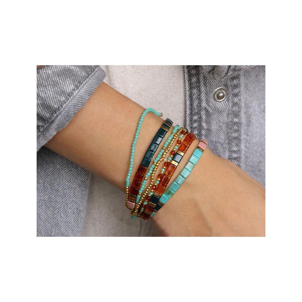 Diy Jewelry Kit - My Beaded Bracelet Set - Gold