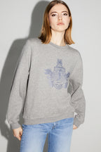 Bluza Eddie z Herbem Silver Wyprodukowana w Portugalii - Szary