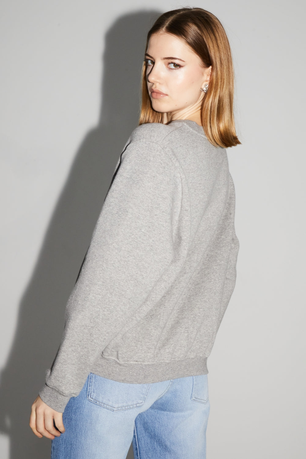 Bluza Eddie z Herbem Silver Wyprodukowana w Portugalii - Szary