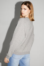 Bluza Eddie z Herbem Silver Wyprodukowana w Portugalii - Szary