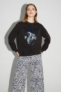 Eddie Black Tiger Sweatshirt Made In Portugal