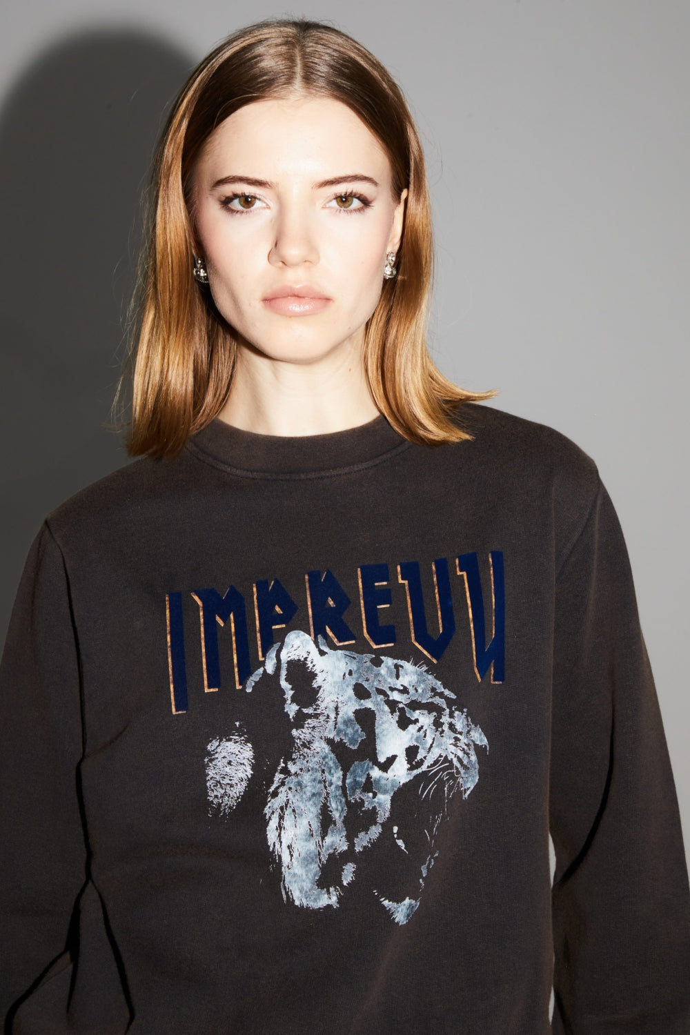 Eddie Black Tiger Sweatshirt Made In Portugal