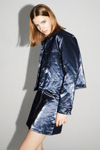 Veste Dara Mercurio Blue Fabriquée En Italie