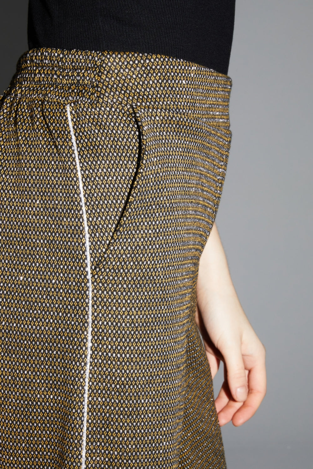 Charlie Geo Saffron Pants Made In Italy
