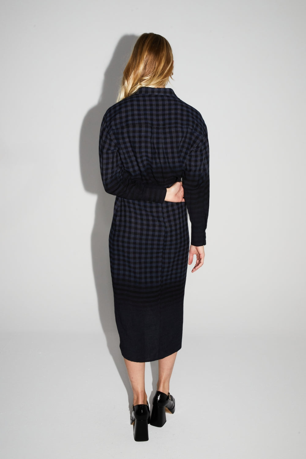 Ivy Gingham Tie And Dye Skirt Made In Italy