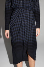 Ivy Gingham Tie And Dye Skirt Made In Italy