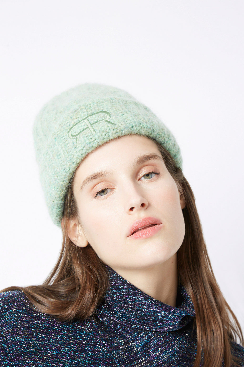 Coiffant Beanie Pole position - maille VERT STABILO