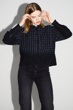 Tilda Gingham Tie And Dye Shirt Made In Italy
