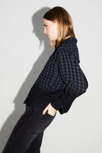 Tilda Gingham Tie And Dye Shirt Made In Italy