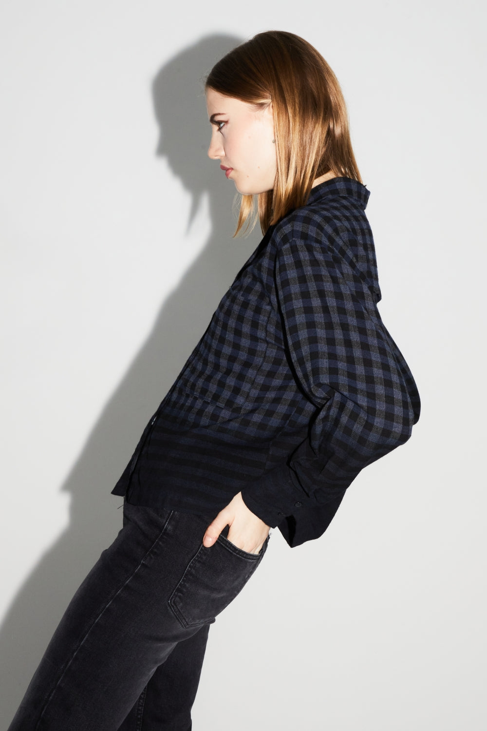 Tilda Gingham Tie And Dye Shirt Made In Italy
