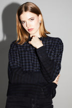 Tilda Gingham Tie And Dye Shirt Made In Italy