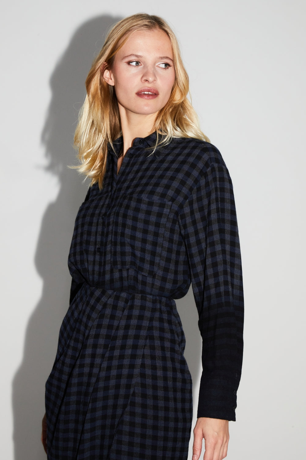Tilda Gingham Tie And Dye Shirt Made In Italy