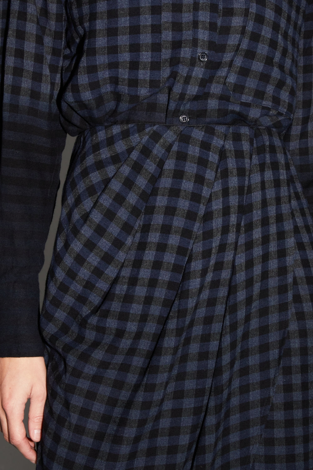 Tilda Gingham Tie And Dye Shirt Made In Italy