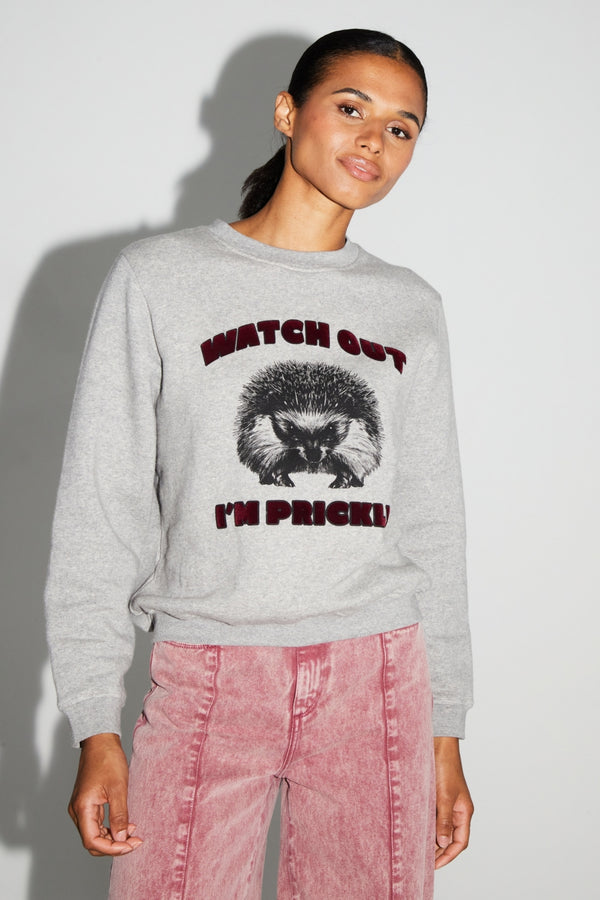 Sweatshirt Eddie Hérisson Prickly Hergestellt In Portugal - Weiß
