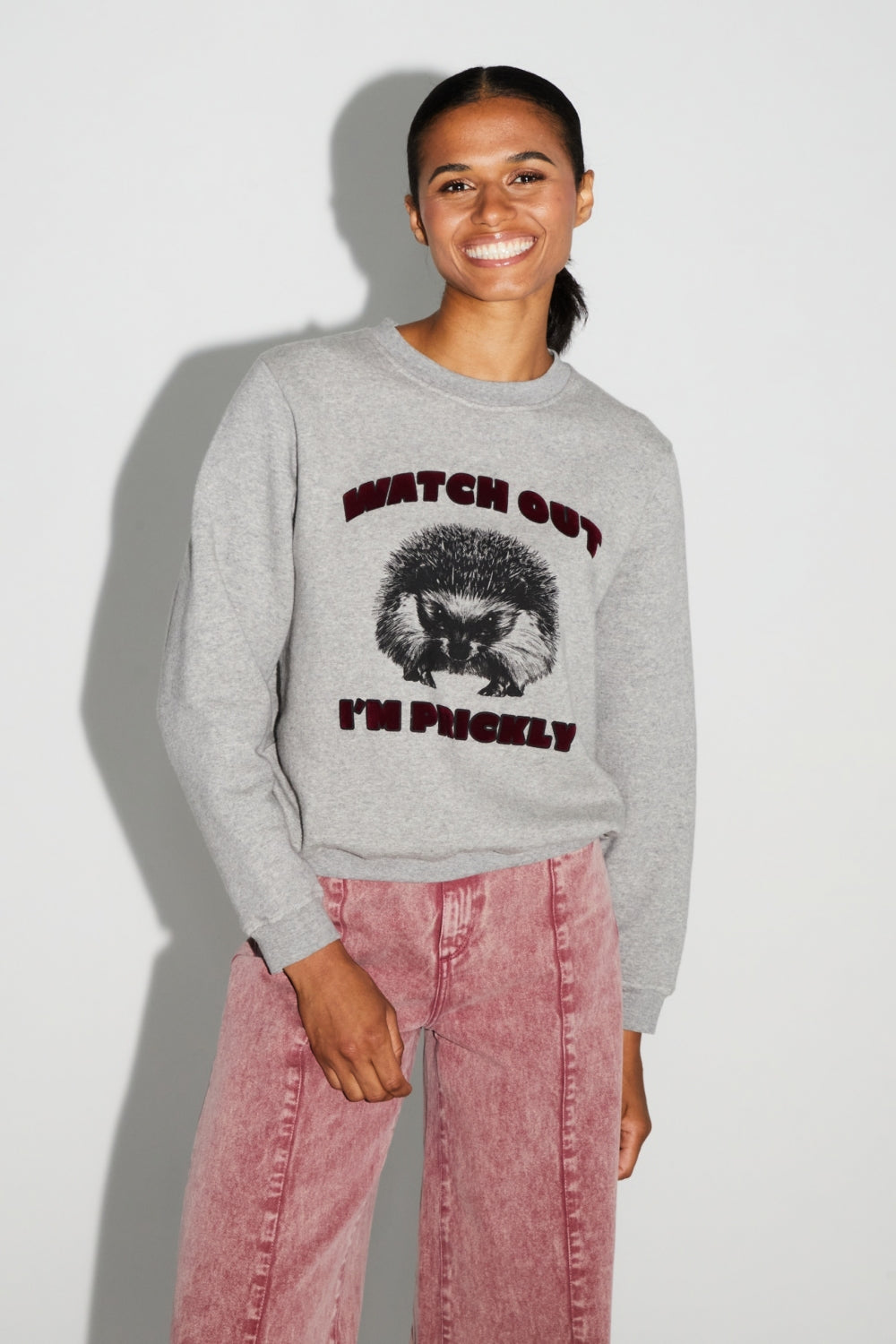 Sweatshirt Eddie Hérisson Prickly Hergestellt In Portugal - Weiß