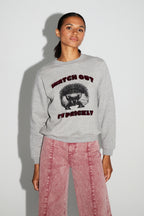 Sweatshirt Eddie Hérisson Prickly Hergestellt In Portugal - Weiß
