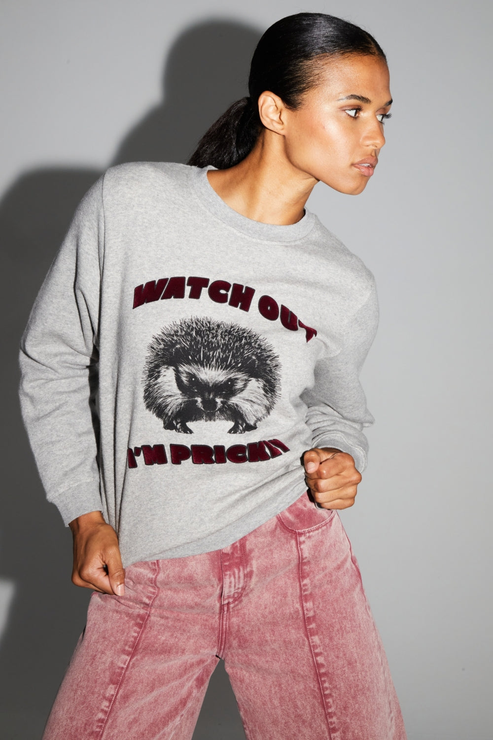 Sweatshirt Eddie Hérisson Prickly Hergestellt In Portugal - Weiß