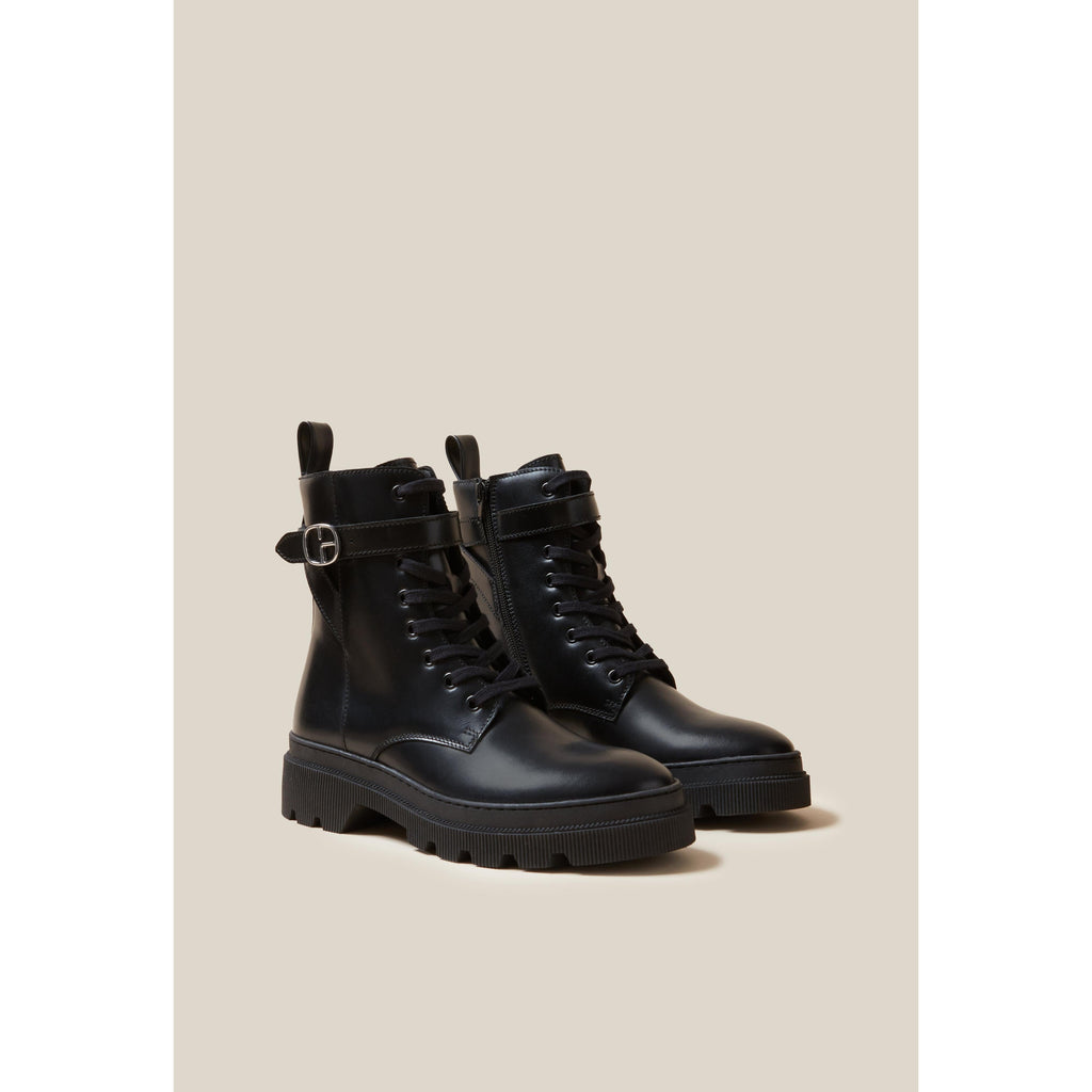 Claudie Pierlot - Bottines Rangers Cuir