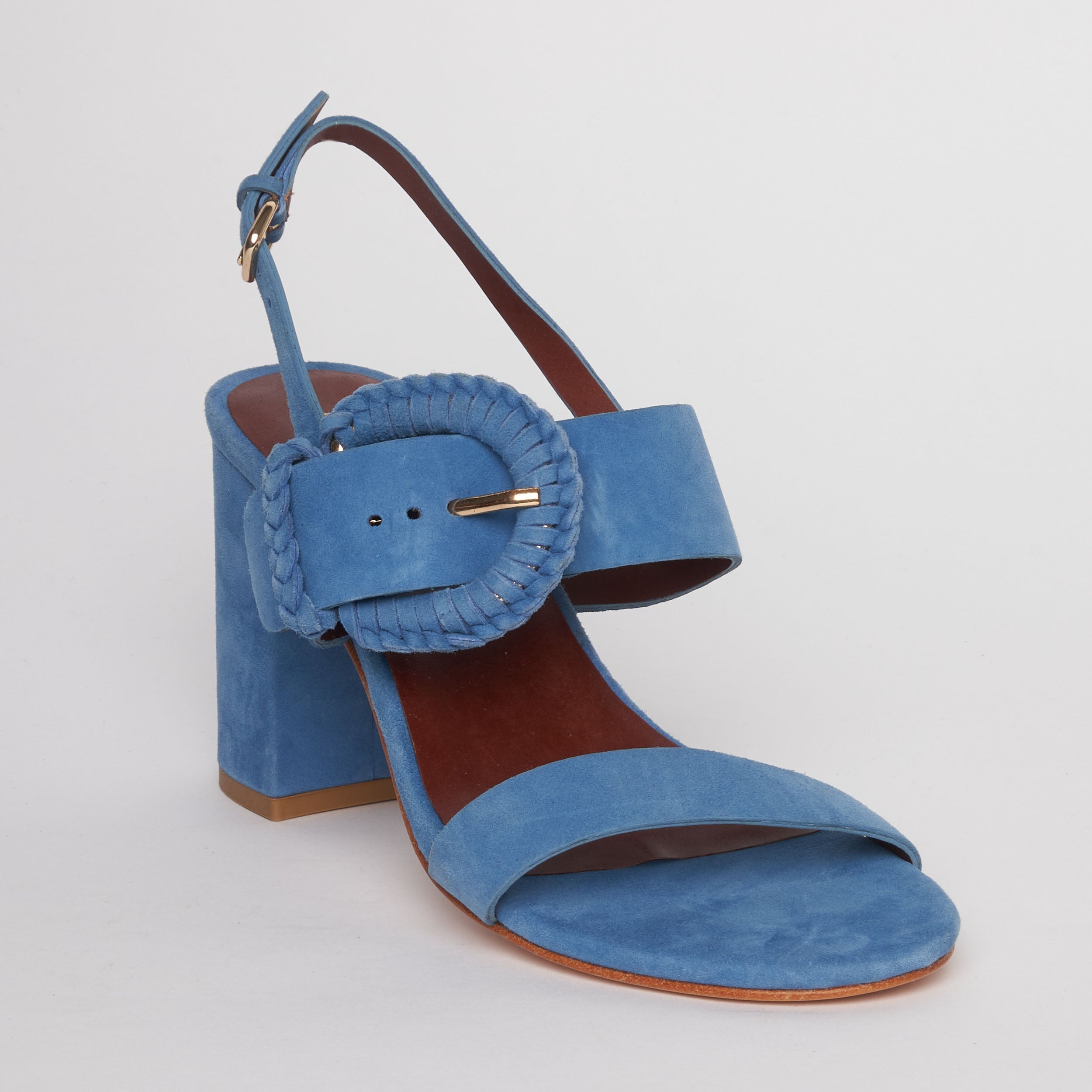 Sandalias de tacón Carrie - Azul denim