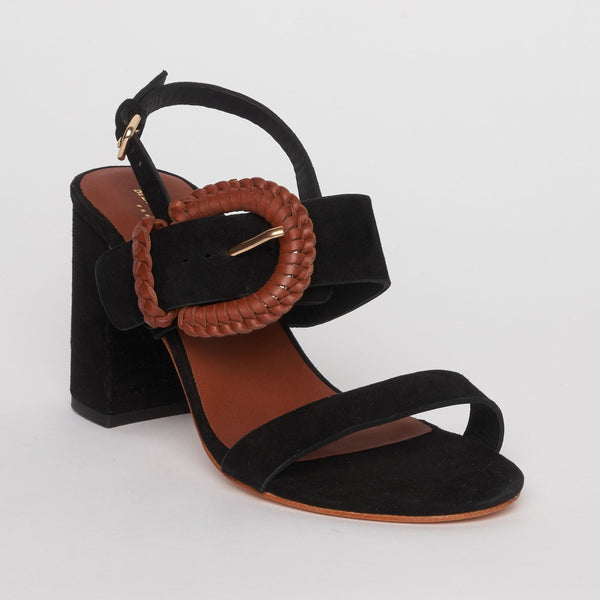 Carrie Heeled Sandals - Black