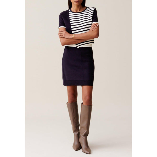Claudie Pierlot - Jupe Courte Laine Taille Élastiquée