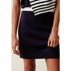 Wool Short Skirt with Elasticated Waistband