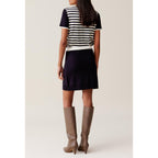 Wool Short Skirt with Elasticated Waistband