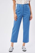 Peneloppe Twill Pants - Dolphin Blue