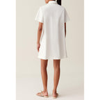 Robe Chemise Courte Brodée