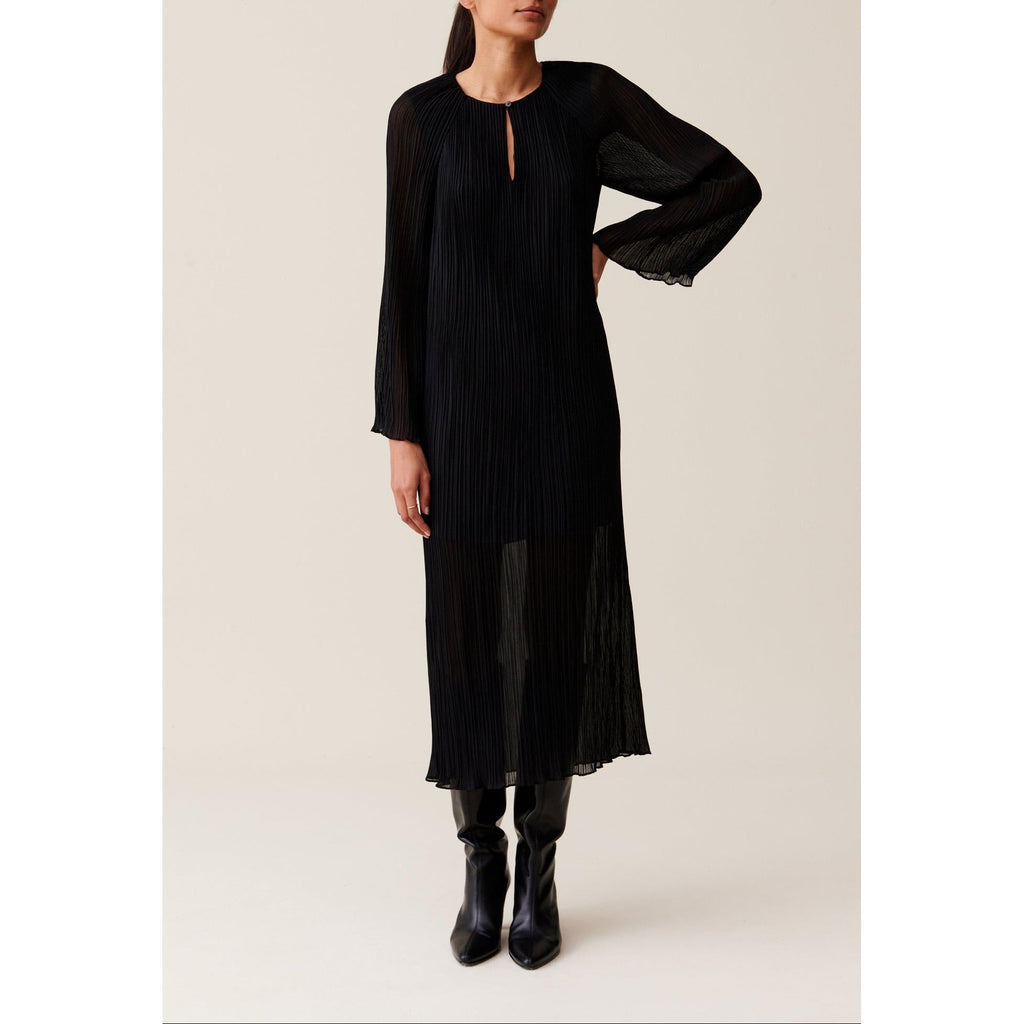 Claudie Pierlot - Sheer Pleated Long Dress