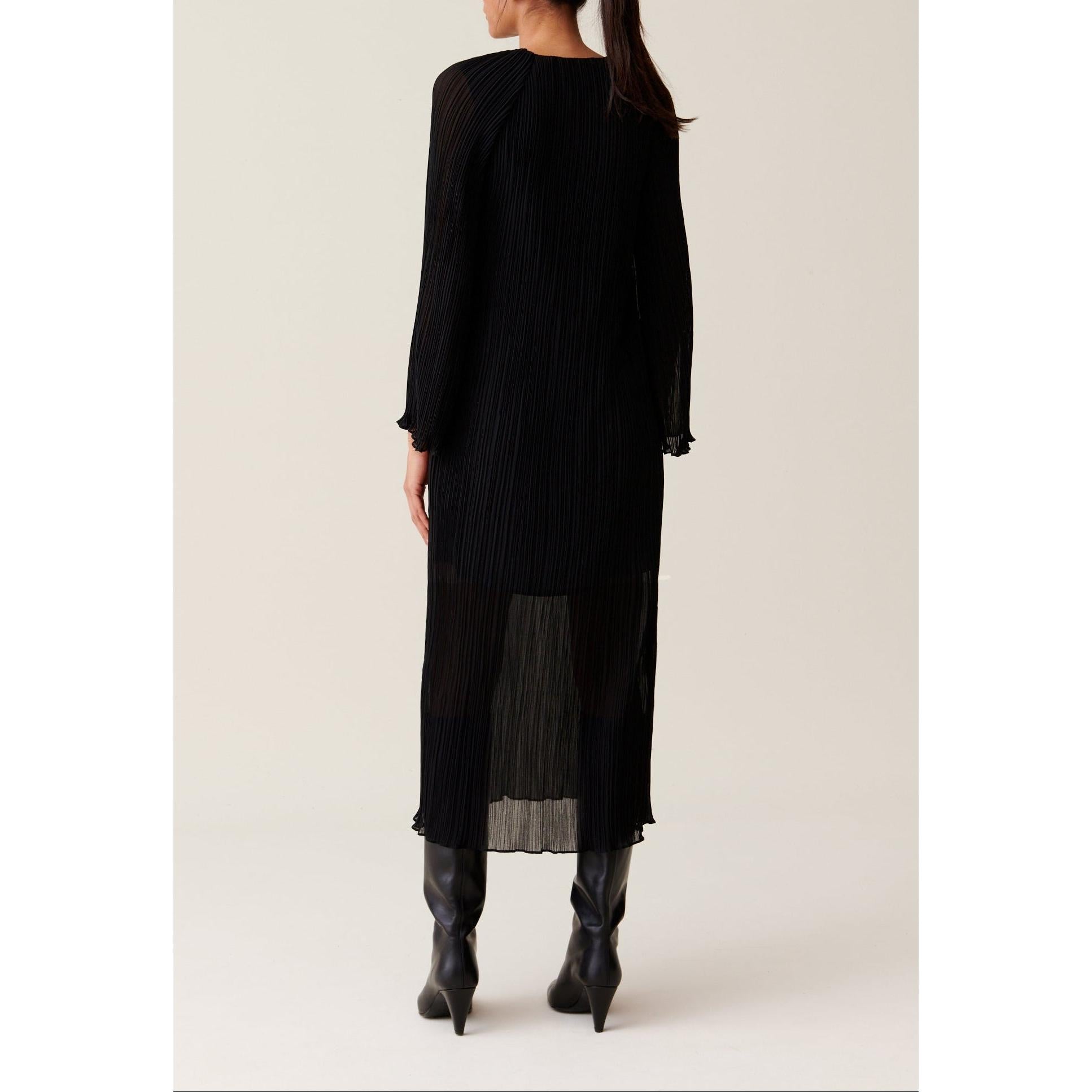 Claudie Pierlot - Sheer Pleated Long Dress