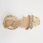 Sandales Plates Catherine - Or & Argent