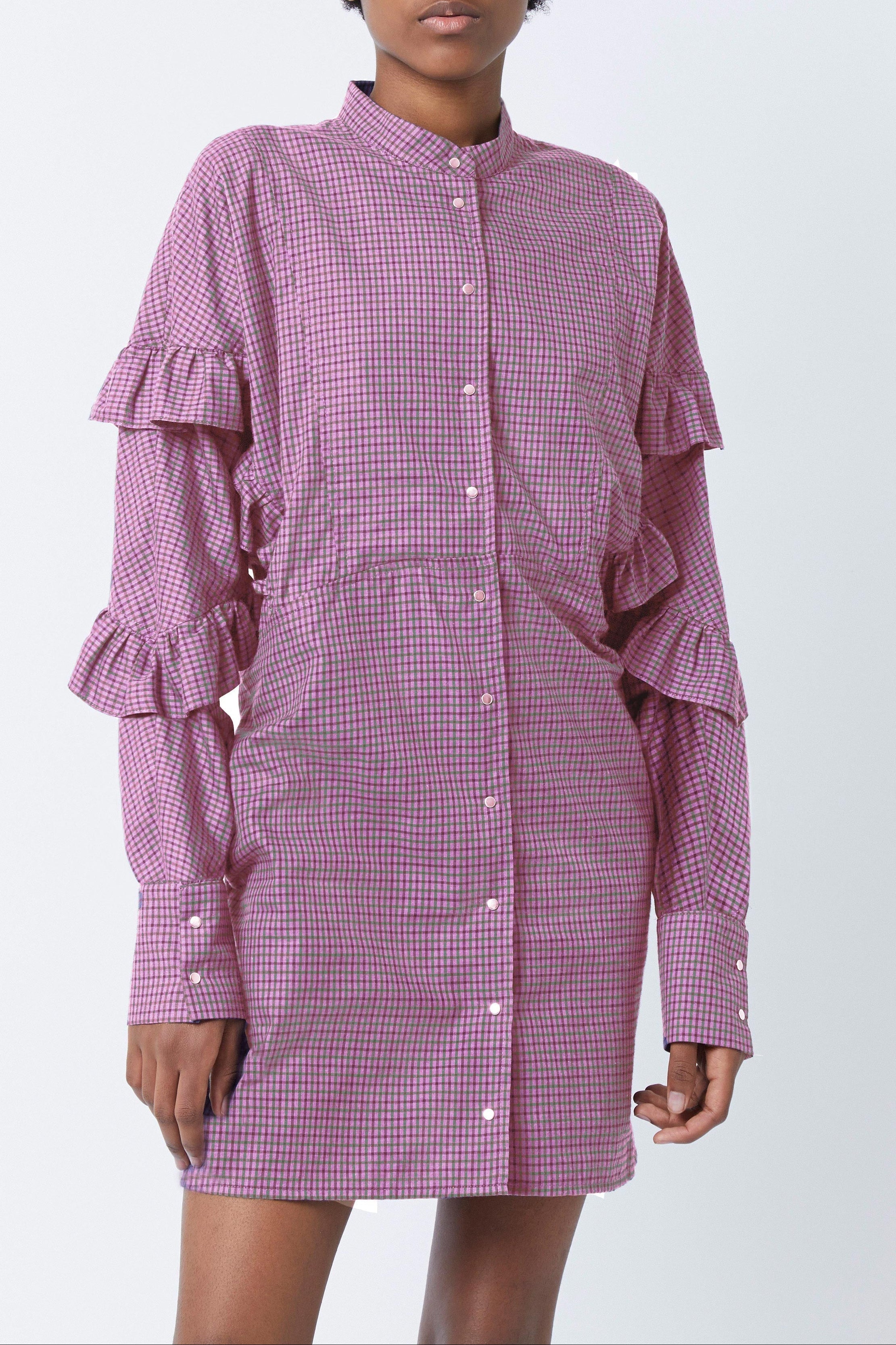 Vestido Tell Isaac - geométrico Rosa