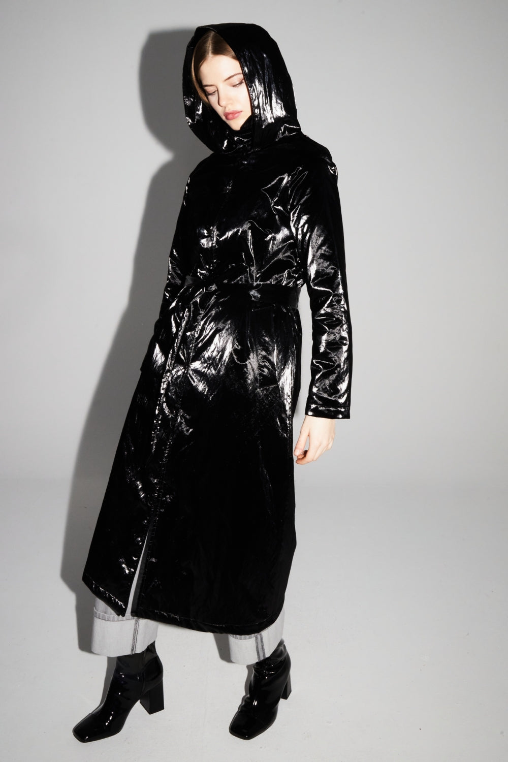 Trench Lauren Mercurio Black Fabriqué En Italie