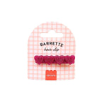 Hair Barrette - Fuchsia Heart