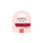 Hair Barrette - Fuchsia Heart