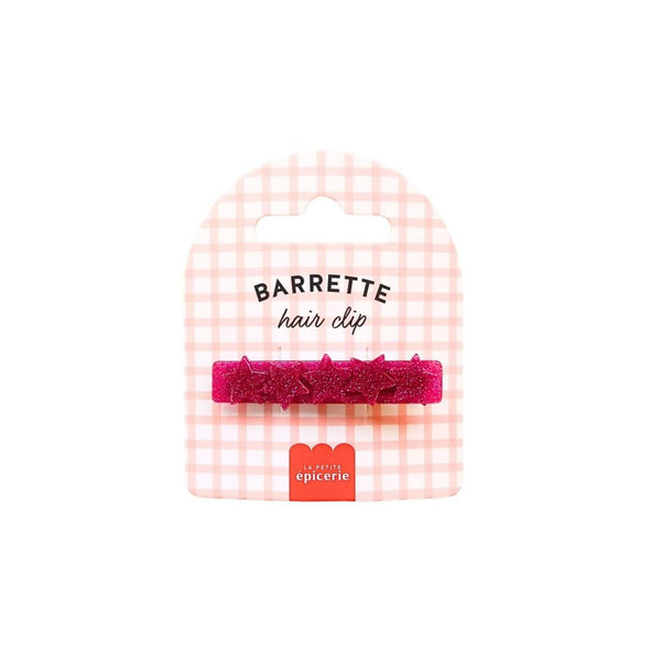 Hair Barrette - Fuchsia Star