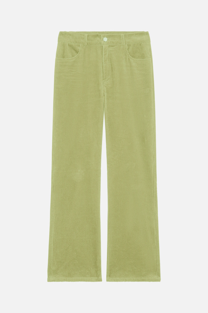 Pantalón terciopelo Selva VERDE LIMA