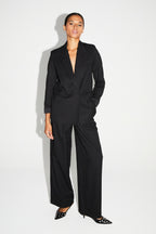 Bright Black Astrid Trousers Made In Italy