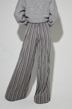 Pantalon Charlie Rayures Silver Fabriqué En Italie