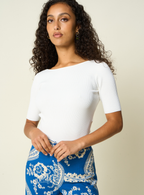 Top Dos Nu En Maille Marilyn - Ecru