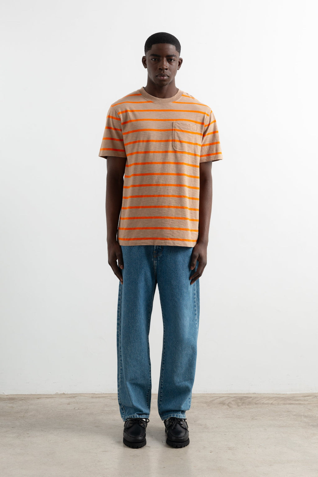 T-Shirt Flame Stripes Brown