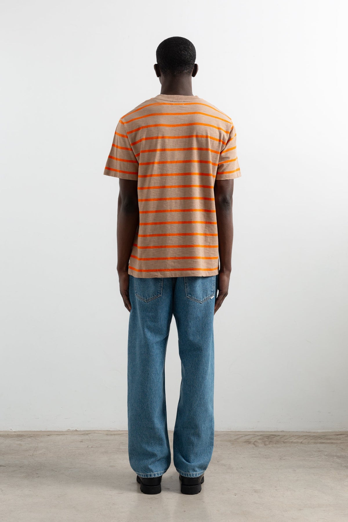 T-Shirt Flame Stripes Brown