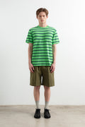 T-Shirt Flame Stripes Green