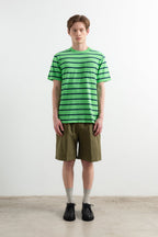 T-Shirt Flame Stripes Green