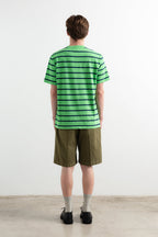 T-Shirt Flame Stripes Green