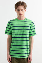 T-Shirt Flame Stripes Green